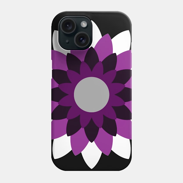 Ace Pride Simple Vector Flower Design Phone Case by VernenInk