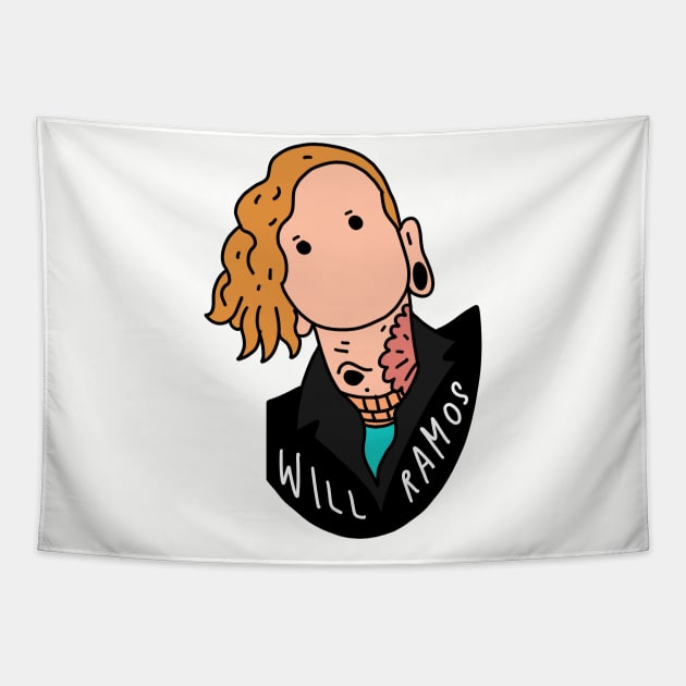 Will Ramos Lorna Shore Cartoon Tapestry by Raywolf