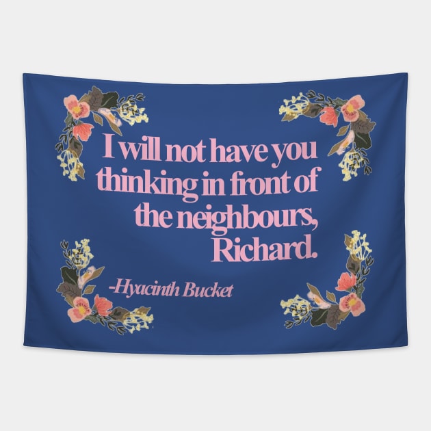 Hyacinth Quotes Tapestry by jeremiahm08