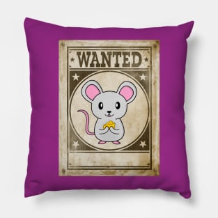 Wanted Mouse! Pillow