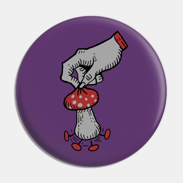 Mad Mage Mushroom Pin by malbatross