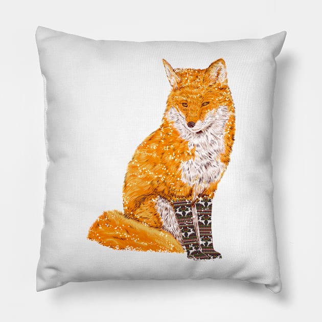 Snow & Fox ever Pillow by kookylove