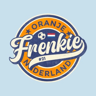 Frenkie Holland Oranje Soccer Badge T-Shirt
