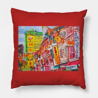 Singapore's Chinatown Pillow