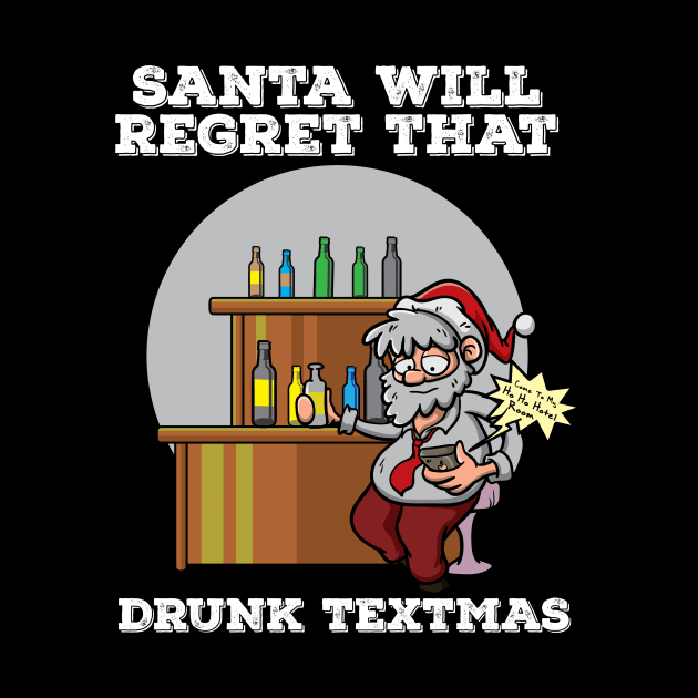 Drunk Santa Claus Funny Christmas Drinking Gift by TellingTales