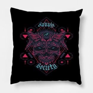 Skull Savage Society 1 Pillow