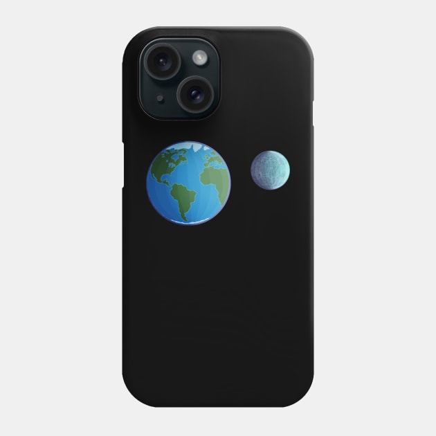 Earth & Moon Phone Case by andyjhunter