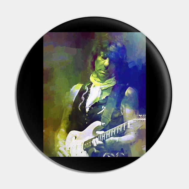 Jeff Beck Guitar Virtuoso Pin by IconsPopArt