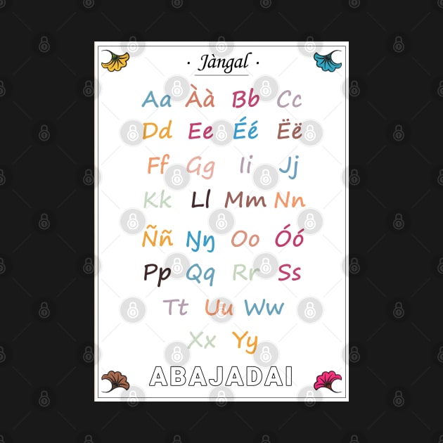 My alphabet in Wolof - poster for children by AudreyJanvier