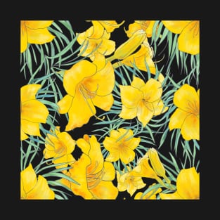 Stella D'Oro Daylily floral pattern T-Shirt