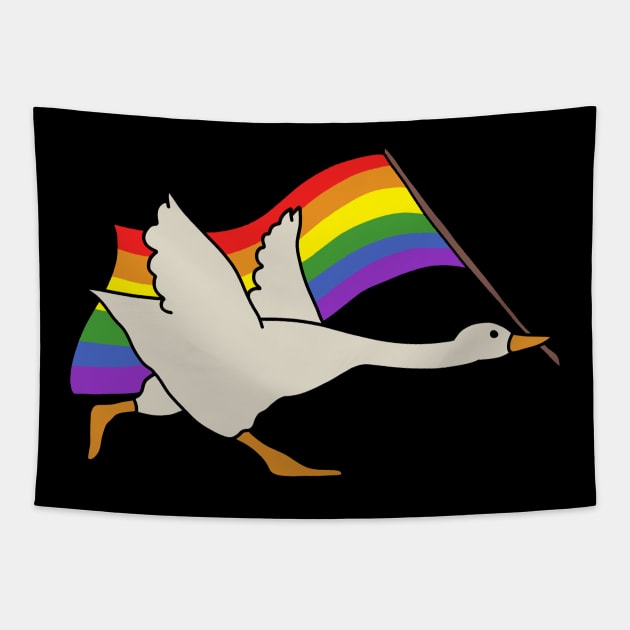 LGBT Goose Tapestry by valentinahramov