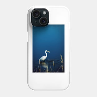 White Great Egret Phone Case