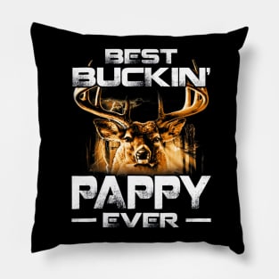 Best Buckin Pappy Ever Shirt Deer Hunting Bucking Father Pillow