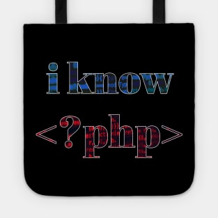 I Know PHP Tote