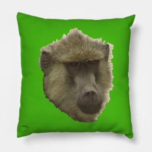 Baboon Monkey Portrait Pillow