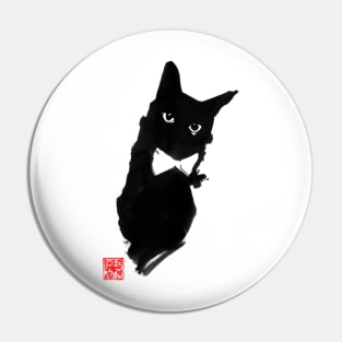 tie cat Pin