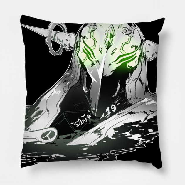 Xenoink #19 Pillow by Sani