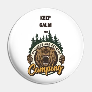 Keep calm and go camping Pin