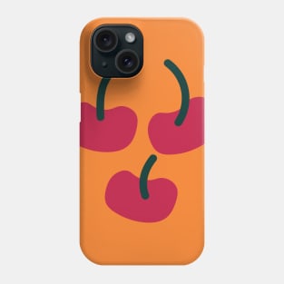 Cherry Fruit Illustration Phone Case