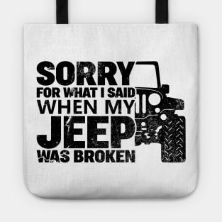 Vintage Jeep Tote