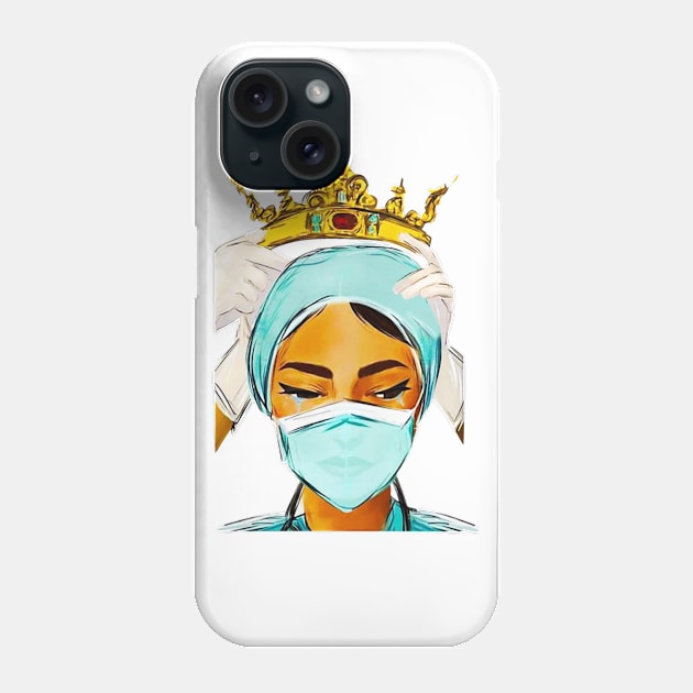 Nurse queen saved the world quarantine Phone Case by Sun68