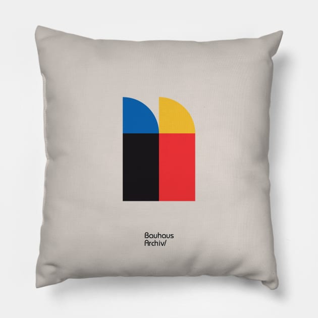 Bauhaus #37 Pillow by GoodMoreInc