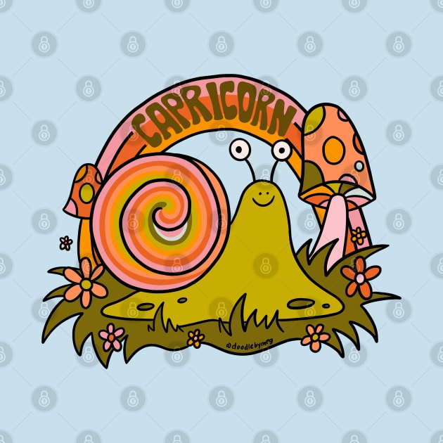 Capricorn Snail by Doodle by Meg
