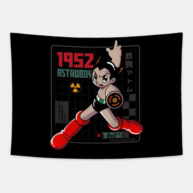 astroboy - atomo project Tapestry by redwane