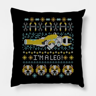 Hunk Ugly Holiday Sweater Pillow
