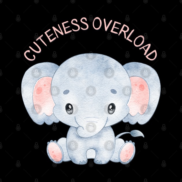 Cuteness overload cutest baby elephant for kids and babies by BoogieCreates