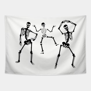 Dancing Skeletons Tapestry