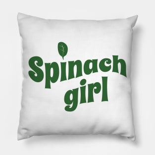 Spinach Girl Hippy Pillow