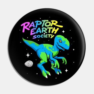 Raptor Earth Society Pin