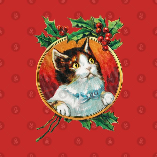 FUNNY HOLIDAY CAT VINTAGE DESIGN by EmoteYourself