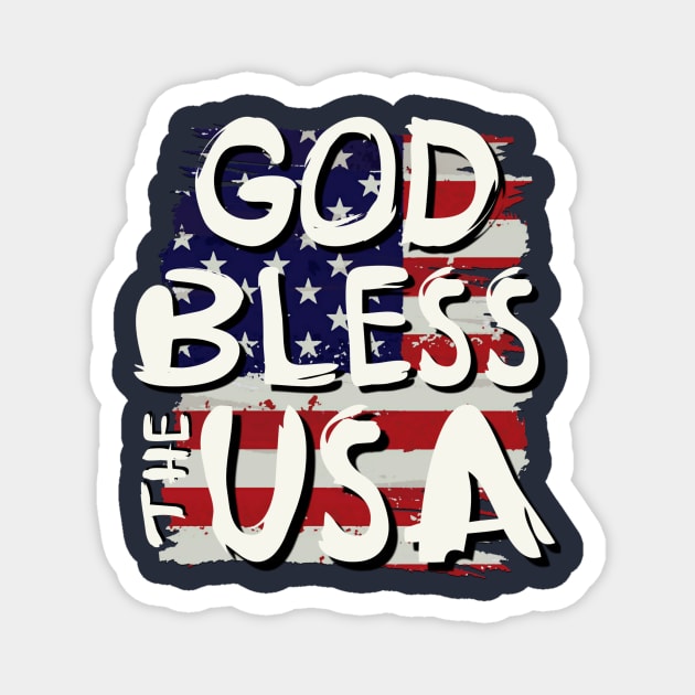 God Bless the USA Magnet by AlondraHanley