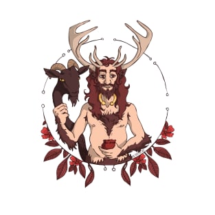 Cernunnos ; Animal King - Le Roi celte des Animaux T-Shirt