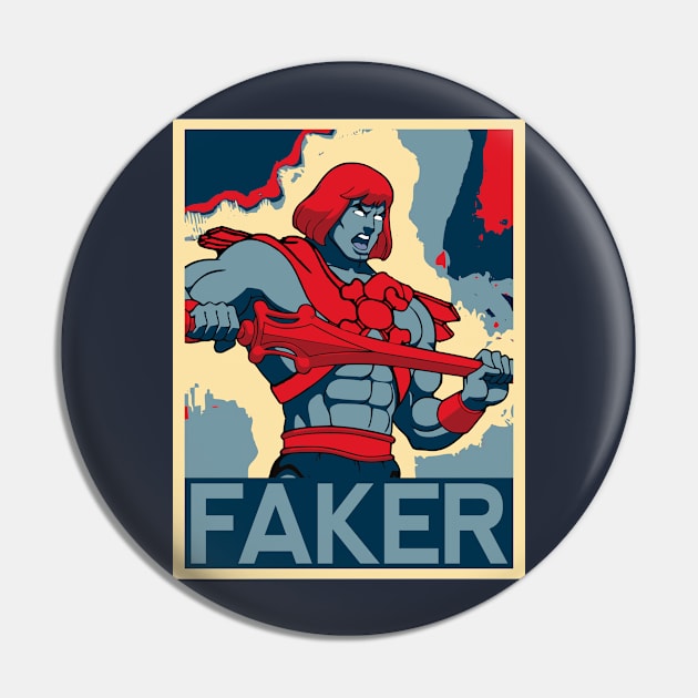 Faker Pop art Pin by Nerd_art