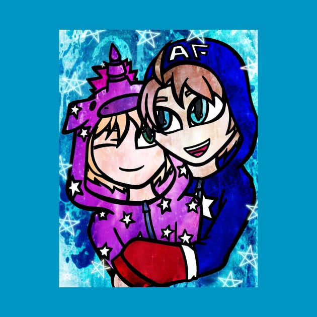 Hetalia - UsUk Onesies by ScribbleSketchScoo