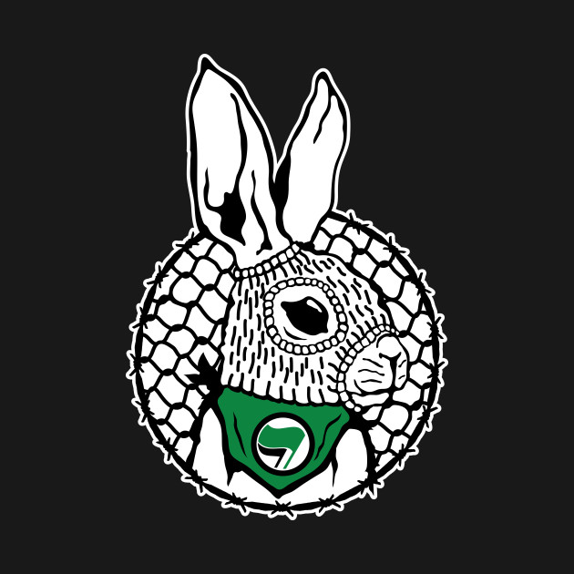 Disover Rabbit Antifa Animal Liberation Front - Go Vegan Save Animals - T-Shirt