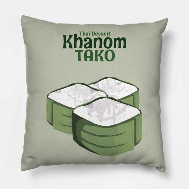 Thai Traditional Dessert Pillow by KewaleeTee