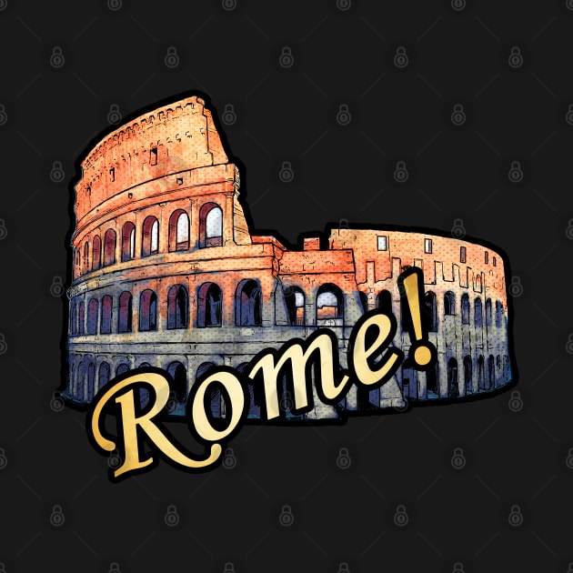 Rome Roman Colosseum Vintage Travel Romans by TravelTime