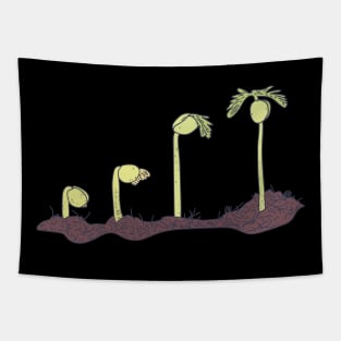 Botany - Growing Plant - Environmental Science Tapestry