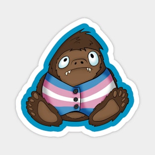 Pride Bigfoot Transgender Vest Magnet