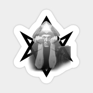 Aleister Crowley thelema occultist design Magnet