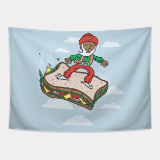 Sinbad Surfs the Seven Skies, on a Sandwich. I Don't know Why Tapestry