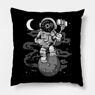 Astronaut Selfie Cardano Crypto ADA Coin To The Moon Token Cryptocurrency Wallet Cardano HODL Birthday Gift For Men Women Kids Pillow