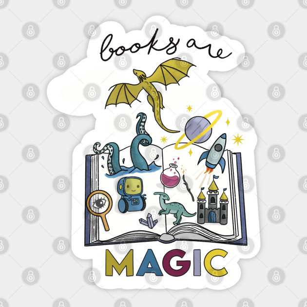 Books are Magic - Fantasy - Sticker