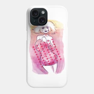 Watercolor Fashion Lady Phone Case