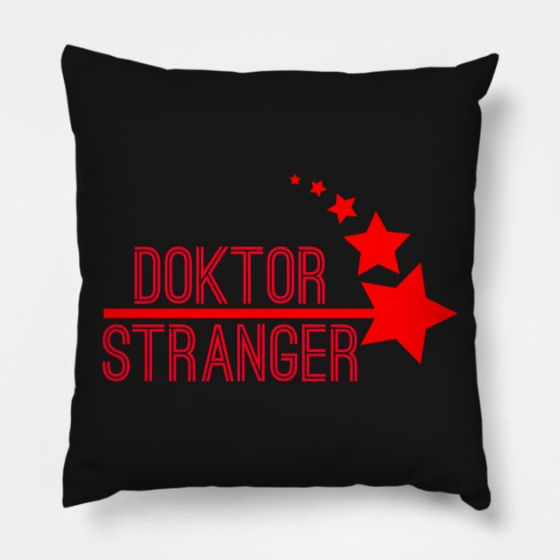 Doktor Stranger Pillow by Elvira Khan