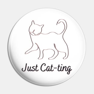 Just Cat-ting Pin